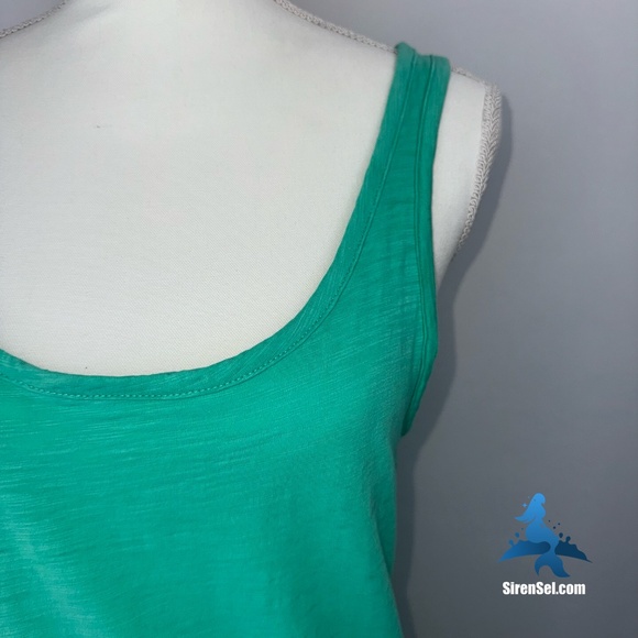 1166 J. Crew Zipperback Tank - Size S - Green - Picture 4 of 13